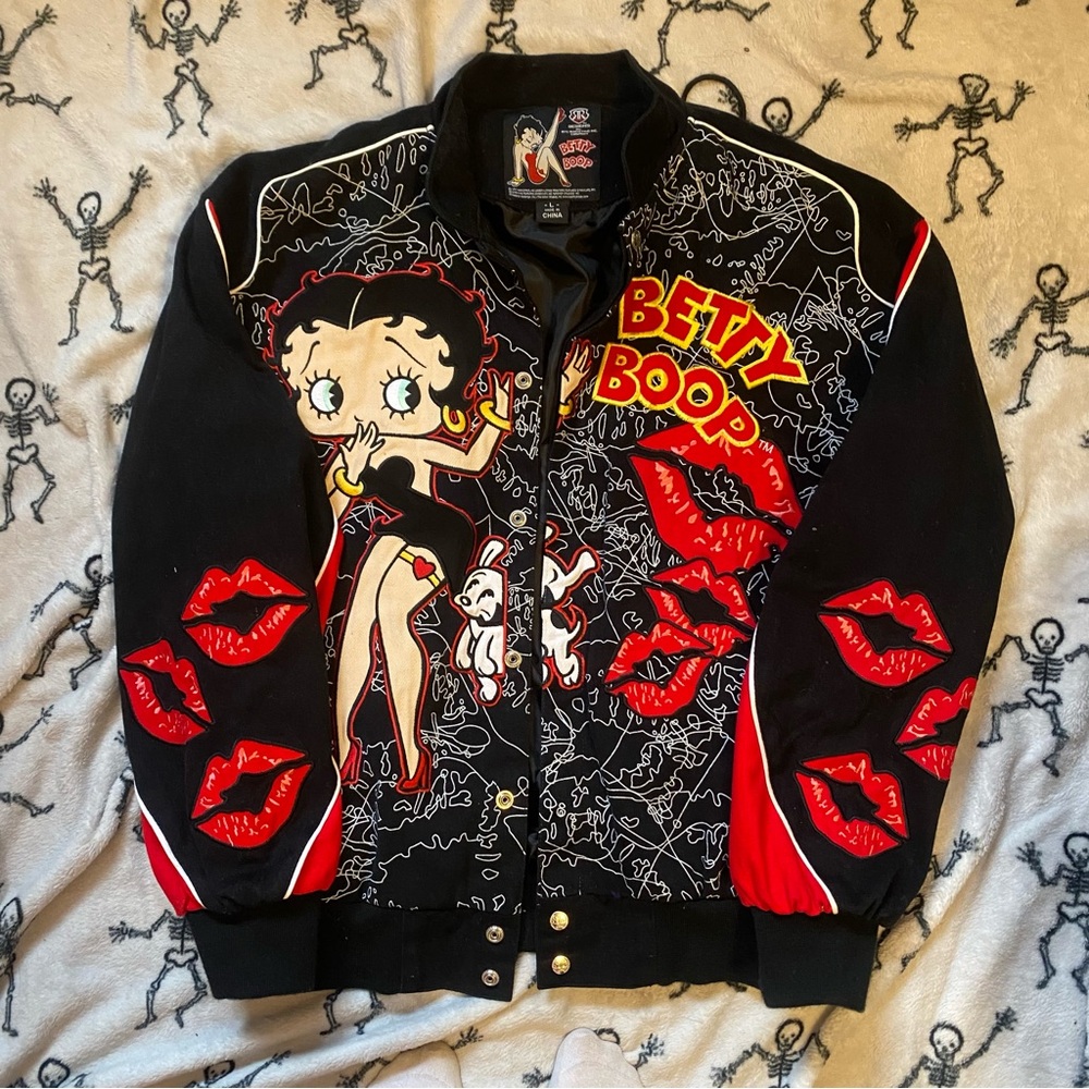 COPY - Collectors Betty Boop Black and Red Bomber Jacket